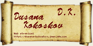 Dušana Kokoškov vizit kartica